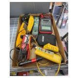 ASSORTED ELECTRICAL TESTERS, FLUKE, MISC
