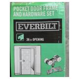 EVERBUILT POCKET DOOR FRAME AND HARDWARE SET