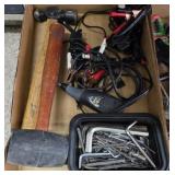 ASSORTED HAND TOOLS, MALLETS, MISC ALLENS