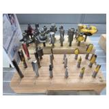 GROUP OF ROTARY AND ROUTER BITS