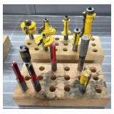 GROUP OF ROTARY AND ROUTER BITS