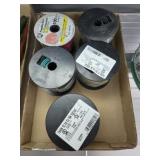 5 SPOOLS OF NEW WIRE 12 STRANDED, 100 FT