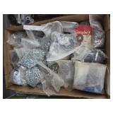 GROUP OF ASSORTED FASTENERS, HARDWARE, SCREWS