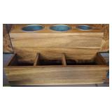 EXOTIC WOOD DESK ORGANIZER