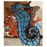 SEA HORSE AND ASSORTED WALL DCOR