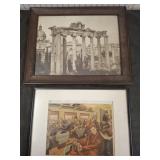 FRAMED PUTMAN RAILROAD PRINT, MISC