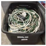 BOX OF EXTENSION CORDS, MISC