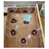 DUBONNET TIFFIN FRANCISCAN CORDIAL GLASSES