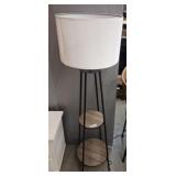 ETAGERE FLOOR LAMP W/ 2 SHELVES