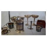 ASSORTED SILVER PLATED DECOR PCS