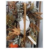 WREATH AND WALKING CANE