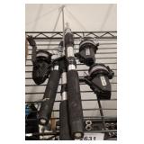 3 PC TELESCOPIC RODS AND REELS