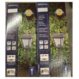2 PC BRINKMANN LED PATH LIGHTS
