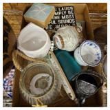 BOX LOT ASSORTED DECOR