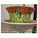 VINTAGE POTTERY BOWLS, SOME CHIPS