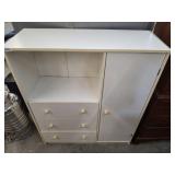MEDIA CABINET W/ 3 DRAWERS, 1 DOOR