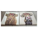 PR COW PRINTS ON CANVAS    12X12