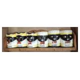 BLACK MEMORABILIA CONDIMENT HOLDERS