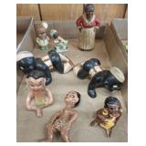 BLACK MEMORABILIA CONDIMENT HOLDERS