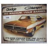 DODGE CHARGER METAL SIGN   15X12