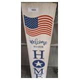 WELCOME TO OUR HOME WOODEN SIGN   9X42
