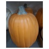2 PC FAUX PUMPKINS