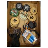 COASTERS MINK OIL AND HOCKEY PUCKS