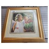 ANGEL GIRL FRAMED PRINT   18X18