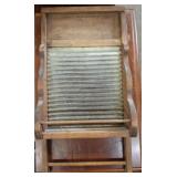 VINTAGE WASHBOARD CURIO SHELF