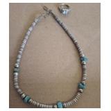 PUKA SHELL NECKLACE WITH STERLING CLASP, STERLING