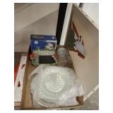 SANTA PRINT, ASSORTED GLASSWARE