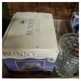 BUNNY ON NEST AND GLASSES