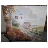 FOGGY MARSH SCENE, FOGGY HARBOR SCENE