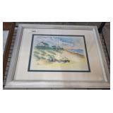 SIGNED/NUMBERED BEACH PRINT   22X18