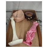 DESIGNER BELT, JEWELRY STANDS