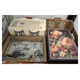 CANDLE HOLDERS, SHADOW BOX, MUGS