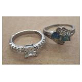 STERLING RINGS 2 PC