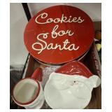 VINTAGE SANTA SET