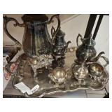 WM ROGERS SILVERPLATED TEA SET