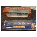 HELICOPTER AND NAPA HAULER RIG DIE CAST MODELS