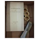 PAPER WEIGHT BOOK AND KNIFE