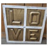 LOVE WALL ART   20X20