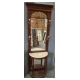 HALL TREE W/ MARBLE TOP