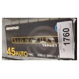 SIGNATURE 45 ACP 230GR 50 RDS