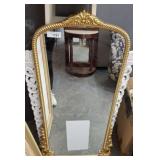 GOLD FRAMED MIRROR (PLASTIC FRAME)
