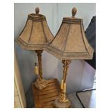 PR RATTAN TABLE LAMPS
