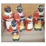BLACK MEMORABILIA CONDIMENT HOLDERS
