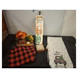 BOX LOT ASSORTED DECOR