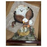 EAGLE CLOCK FIGURINE