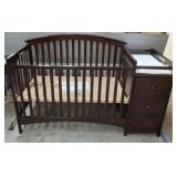 BABY CRIB W/ STORAGE AND CHANGING TABLE